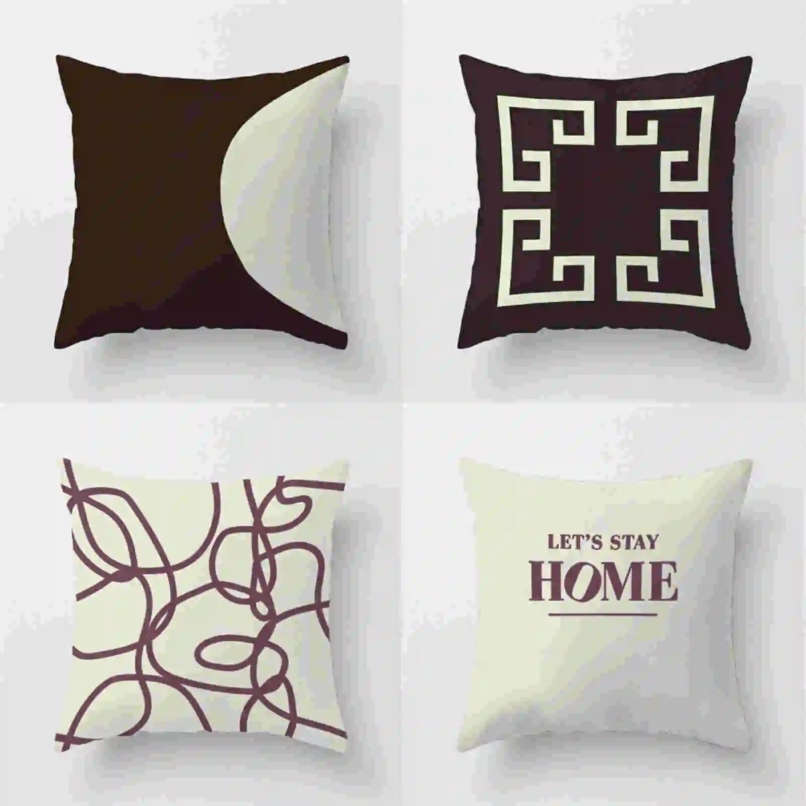

Sofa Cover Home Throw Case Pillow 18'' Polyester Waist Cushion Decor