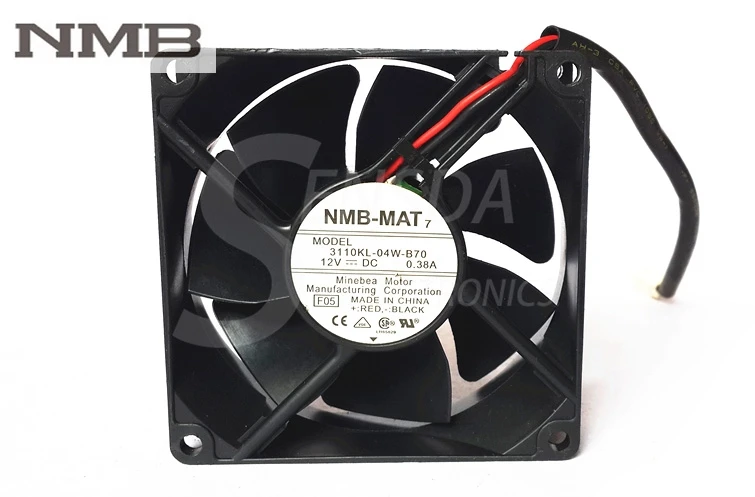 Оригинальный Для NMB 3110KL 04W B70 8025 80 мм DC 12 В 0.38A инвертор сервера осевой чехол