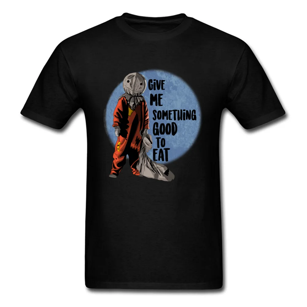 

Trick r Treat T-shirts Halloween T Shirt Men Tshirt Horror Black Clothes Pumpkin Head Monter Tops & Tees Printed Cotton Fabric