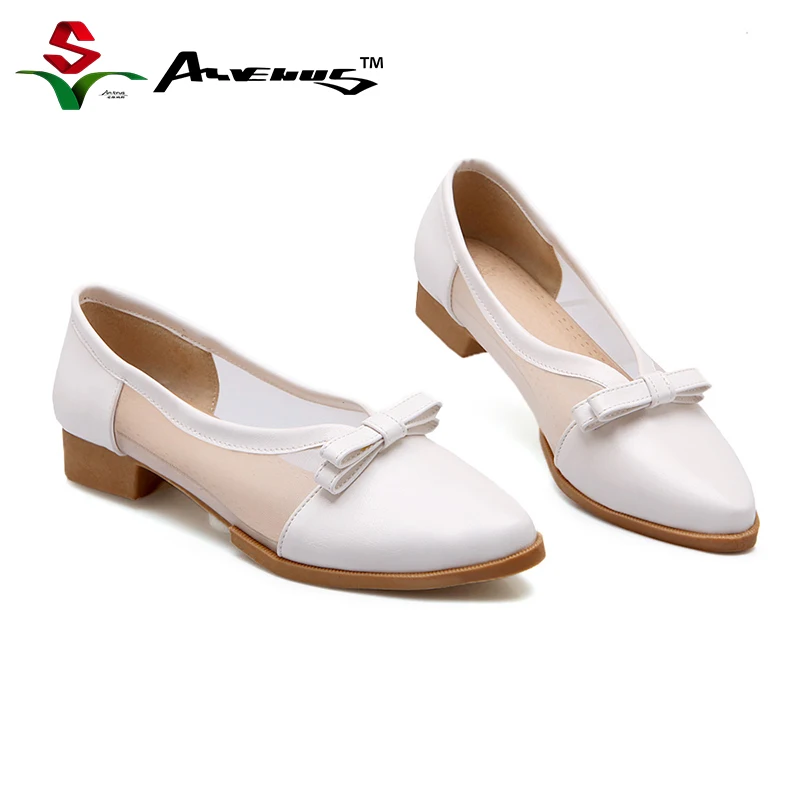

Anvenus Women Fashion Sexy Breathable Mesh Elegent Flats Lady Casual Cute Bow Slip-on Pointed Toe Summer Shoes White Pink Purple