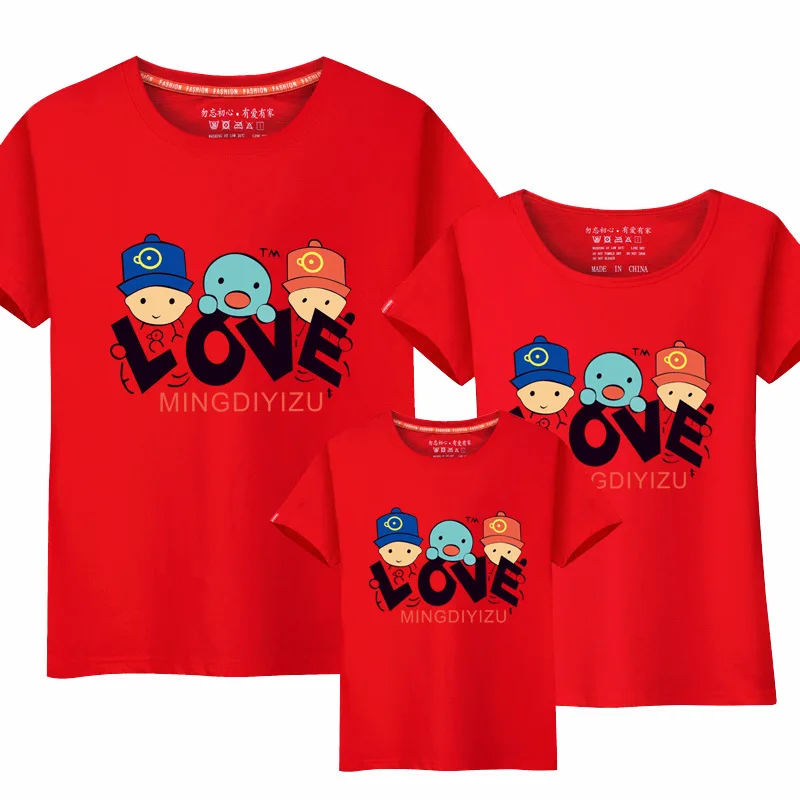 New Short Sleeve T-shirt For Mother And Daughter Cotton Women Shirt Girls Clothes Lovely Family Matching clothes Shirt New Short Sleeve T-shirt For Mother And Daughter Cotton Women Shirt Girls Clothes Lovely Family Matching clothes Shirt