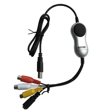 USB2.0 Захват аудио, видео карта адаптера для совместимая с цифровыми стандартами NTSC/PAL vhs-dvd конвертер видеосигнала, Win7/8/10/XP/Vista редактировать программное обеспечение