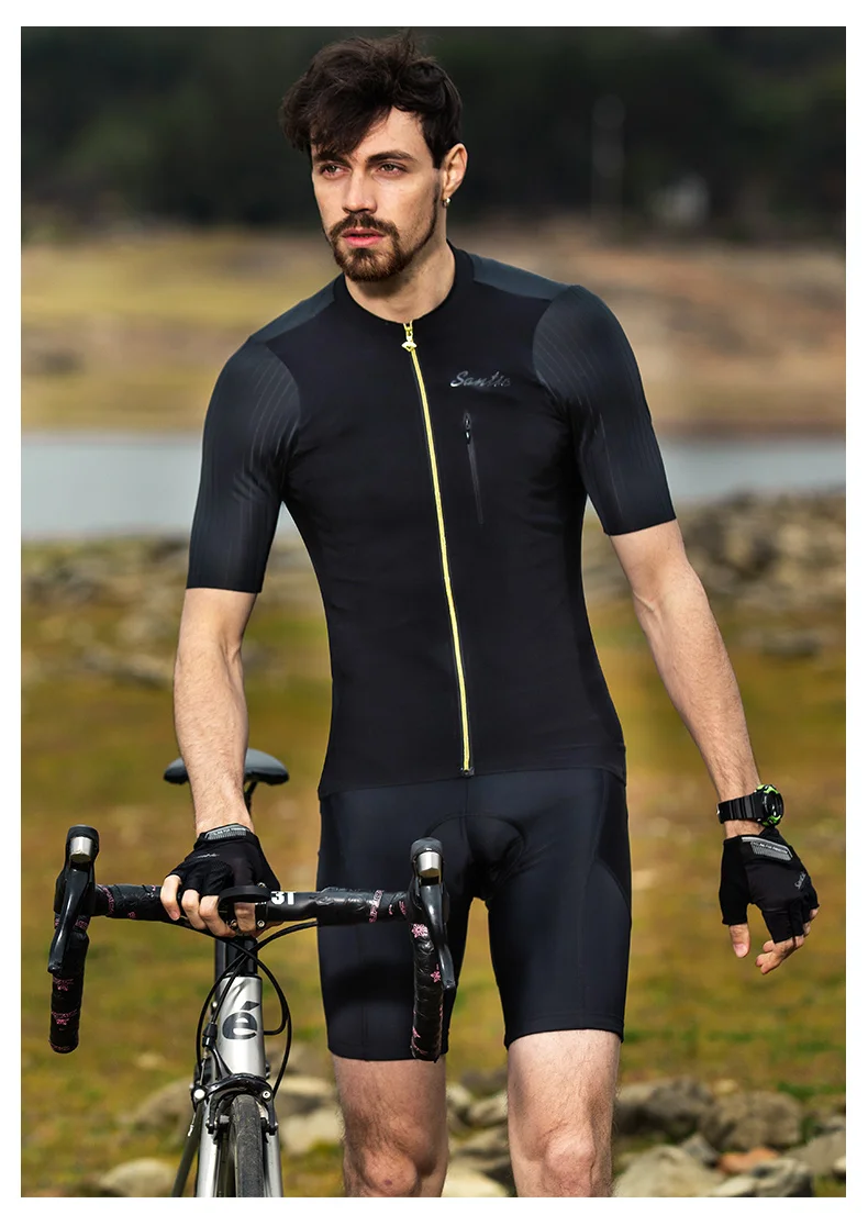2018 SANTIC Cycling Jersey Men Bike Short Sleeve Maillot Ciclismo MTB Bycicle Clothing Men's Downhill Cycling Top Tops Jersey (14)