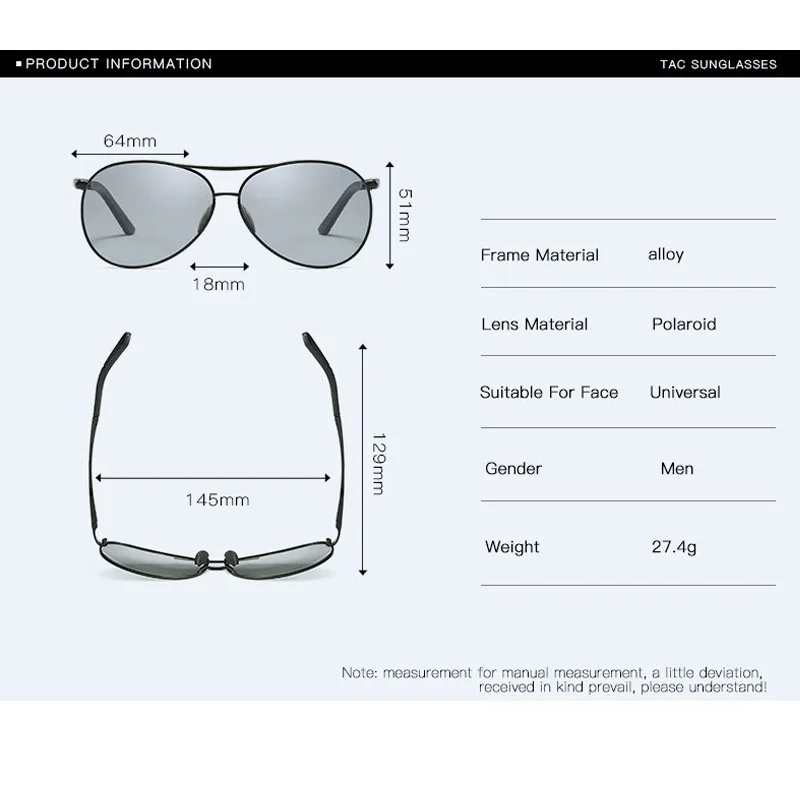 Фотохромные поляризационные солнцезащитные очки для мужчин и женщин, пилот, Полароид, хамелеон, солнцезащитные очки, обесцвечивание, для вождения, авиация, UV400