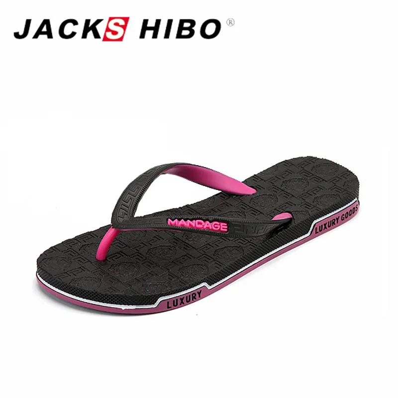 

JACKSHIBO Women's Home Slippers Spring Summer Fashion Woman Flip Flops sandalias mujer 5.5-7.5 Sky Blue Pink Rose Red