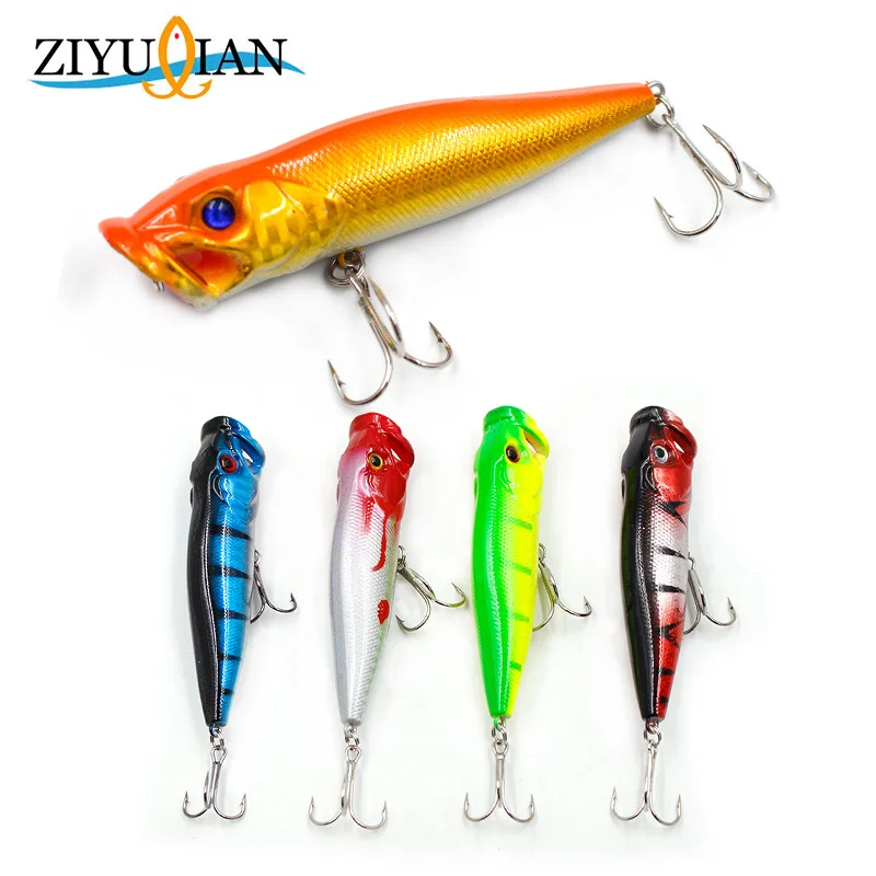 

1Pcs Popper Fishing Lures Hard Bait 13g 11cm 3D Eyes Floating Bait Artificial Wobblers spinner Bait Crankbaits Fishing Tackle