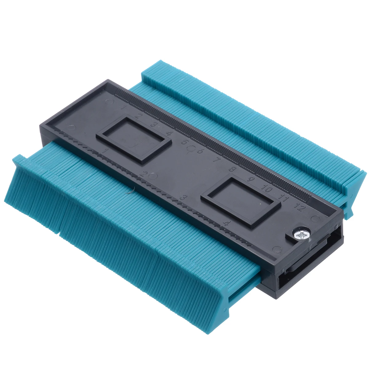 5 inch ABS Contour Profile Gauge Tiling Laminate Edge Shaping Measure Ruler Tool Multifunctional Wood Marking Tool For Carpentry