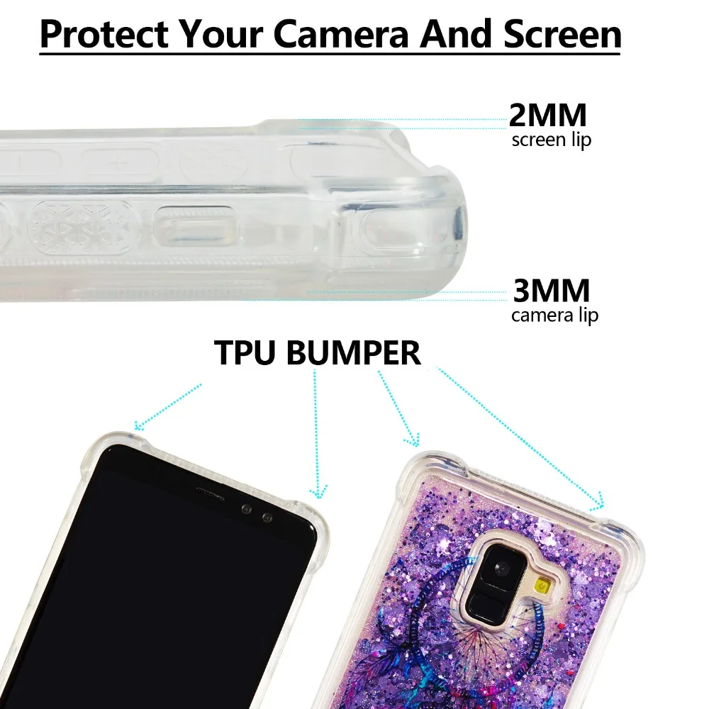 Soft 3D Liquid Case For coque Samsung Galaxy J2 Pro 2018 /Grand Prime Pro for Galaxy M10 M20 S9 S10 Plus Funda Hoesjes