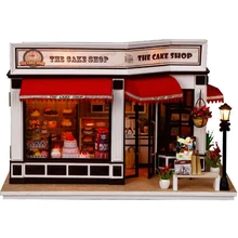 Креативный diy торт дом деревянный кукольный дом Каса миниатюрная мебель кукольный домик poppenhuis деревянный Рождественский подарок игрушки для детей