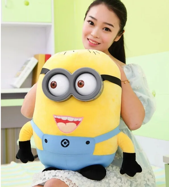 

Despicable Me Movie 3D eyes minion plush toy huge 70cm minion doll hugging pillow,Christmas gift t7633