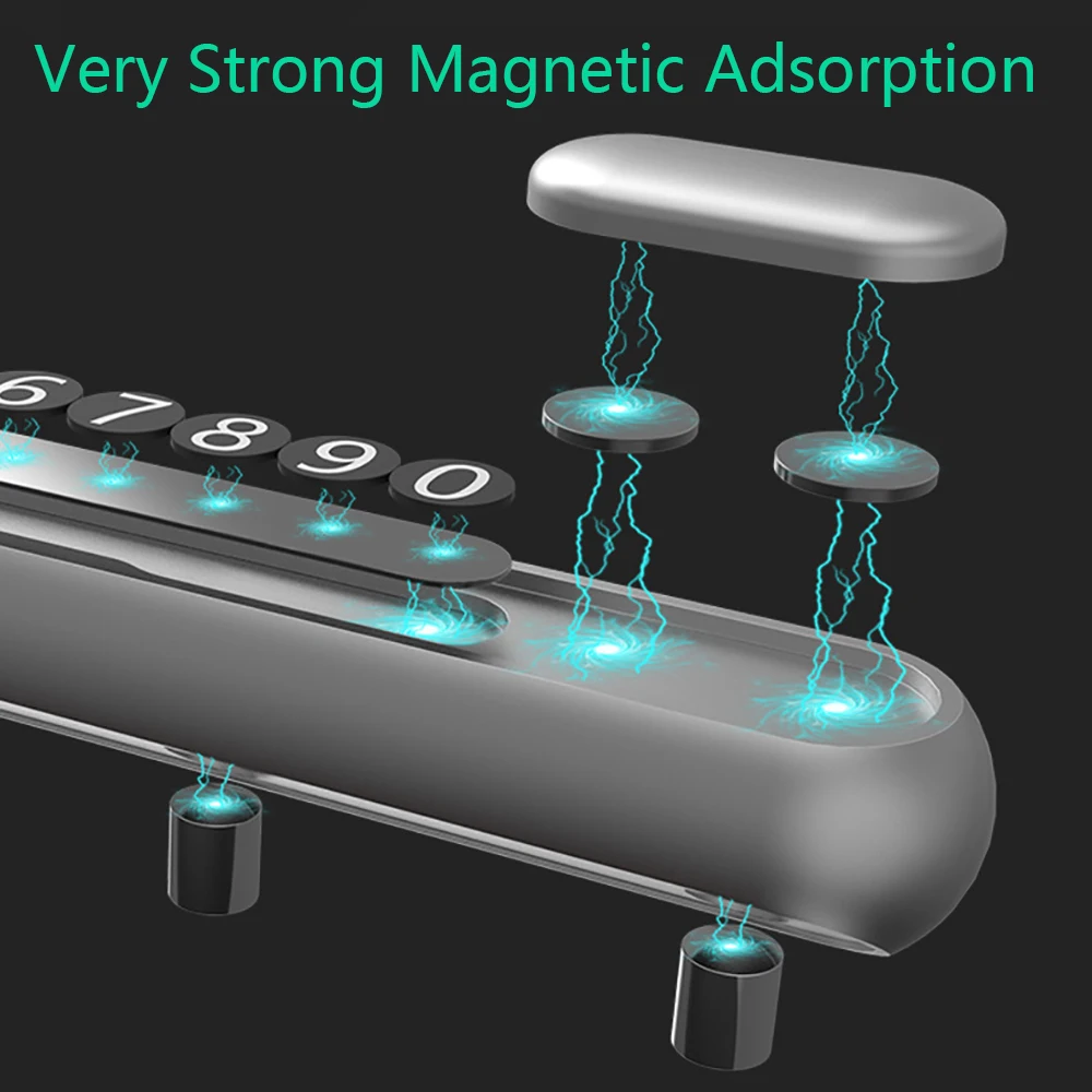 Автомобильный стиль, скрытый автомобиль, временная парковочная карта, телефон, номерной знак, Скрытая Магнитная Автомобильная наклейка, аксессуары