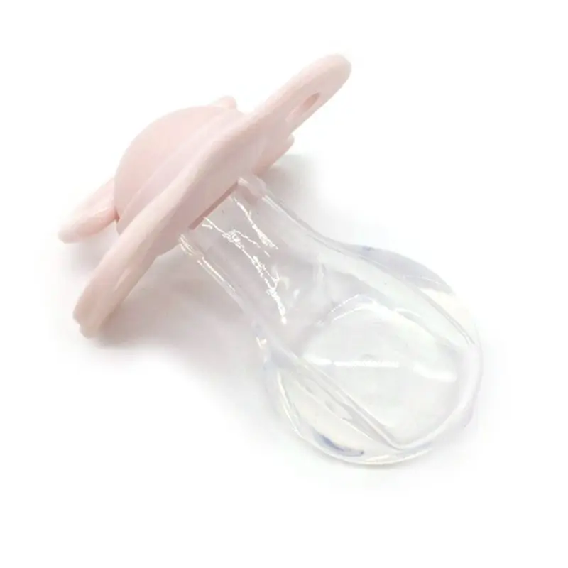 Adult Pacifier Wide-bore Butterfly Shaped Silicone Nipple for Adults Supplies - Цвет: Pink