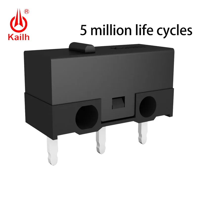 Kailh Микропереключатель с 1/3/5 миллионов циклов срок службы 3 шпильки SPDT 1P2T игровой Мышь микропереключатель Мышь кнопка