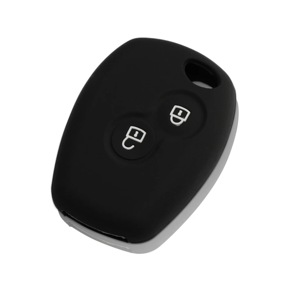 

2 Buttons Silicone Car Key Case Cover For Renault Kangoo DACIA Scenic Megane Sandero Captur Twingo Modus remote control cover