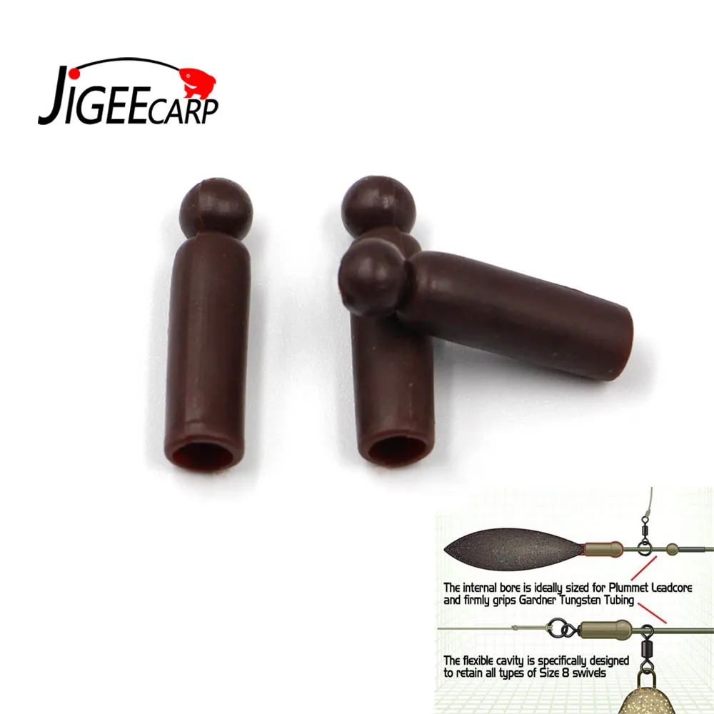 

JIGEECARP 20PCS Carp Fishing Silicone Buffer Beads Hose Fittings Chod Helicopter Mini Covert Anti Tangle Sleeve Fishing Tackles