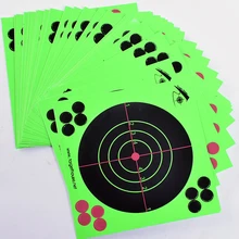 

50PCS 14*14 cm Archery Shooting Splash Color Fluorescent Target Paper Sticker Shooting Practice Target Paper Stickers Burst Br