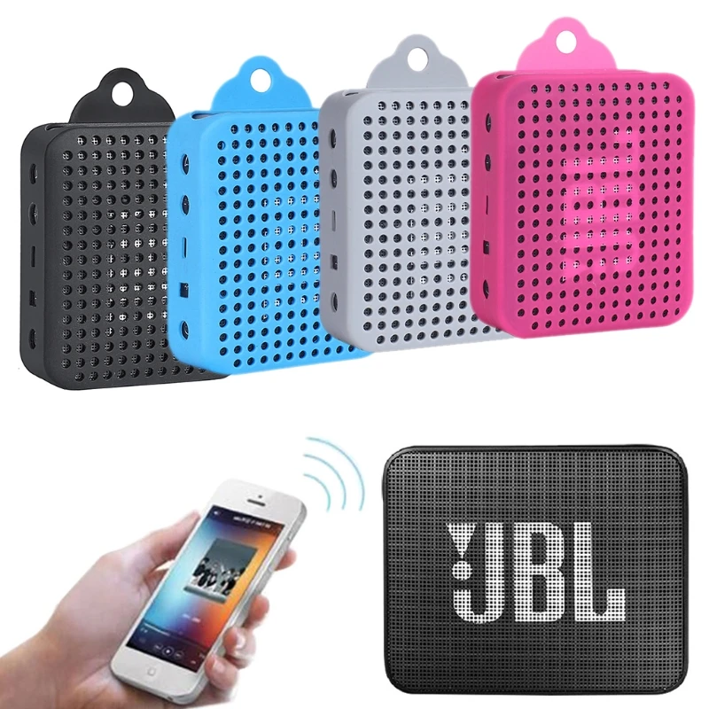 Силиконовый защитный чехол с карабином для bluetooth динамика JBL GO 2|Полочные АС| |