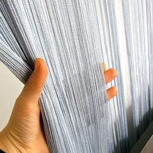 Высокая плотность сплошной цвет струны занавес 1 шт