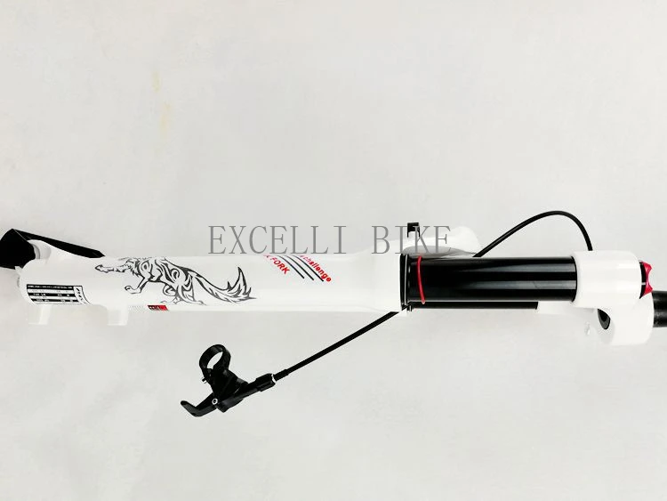 Excelli 26 27.5 29inch Air Shocking Fork Magnesium Titanium Moutain Bike Fork Disc Brake 100mm Travel Suspension Fork33