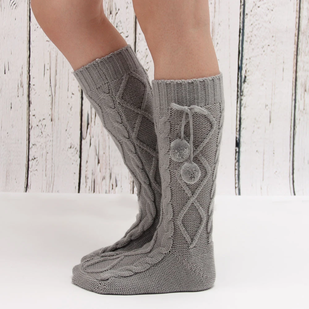 Leg Warmers Women Girls Fall Winter Casual Loose Knitted Crochet Socks
