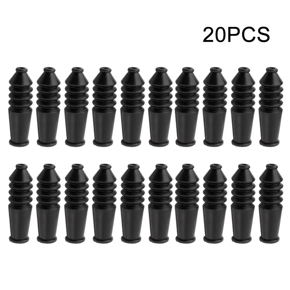 

20 Pcs Mountain Folding Bicycle V Brake Elbow Dust Jacket Brake Line Protection Cover Accessories Rubber Sleeve