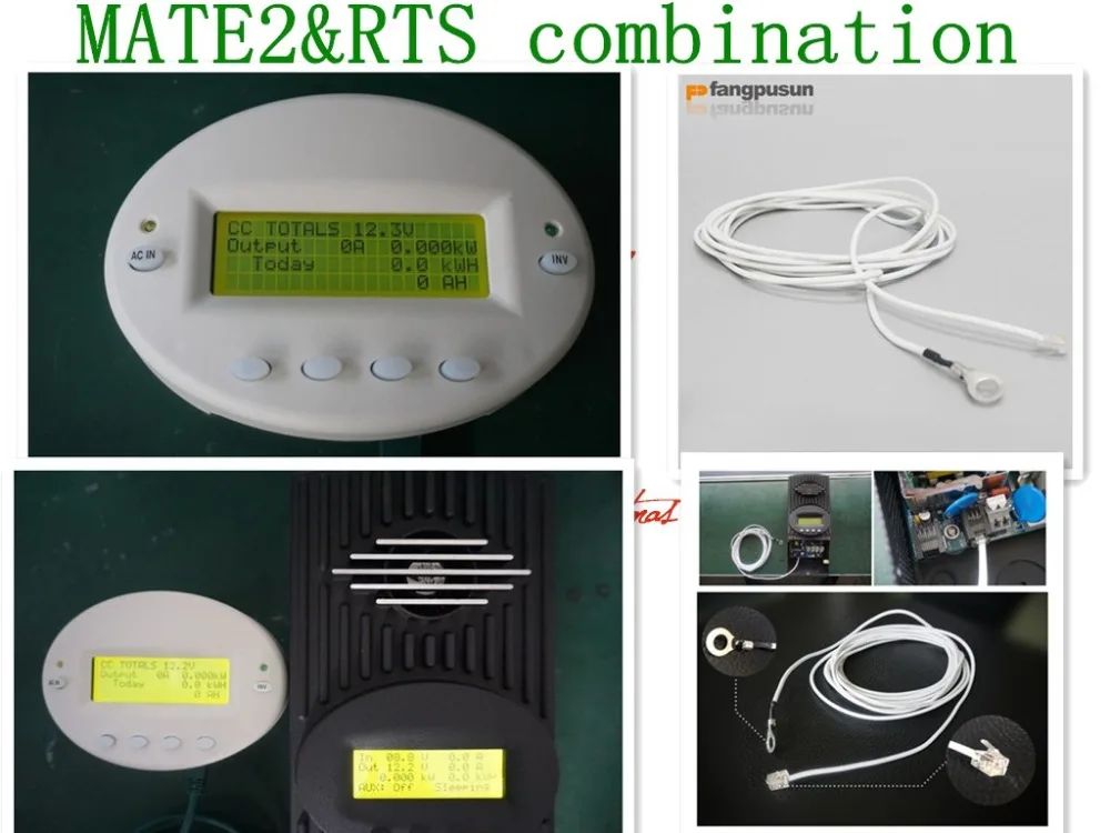 

1 Set of Mate 2 and RTS for Flexmax 80A 60A MPPT Solar charge controller 12V 24V 36V 48V 60V Solar regulator MPPT function