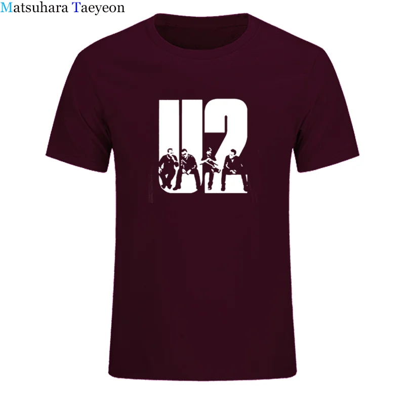 Matsuhara taeyeon брендовая футболка с короткими рукавами для мальчиков круглый вырез горловины прекрасный U2 диапазона печати мужская повседневная футболка одежда XS-XXXL - Цвет: 15