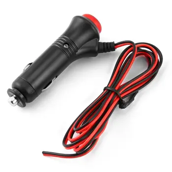 

12V 24V Male Auto Car Motorcycle Cigarette Lighter Socket Plug Connector On Off Switch 1.5m Universal Connector Switch