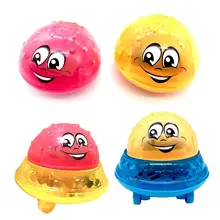 Забавный детский Электрический индукционный разбрызгиватель, распылитель воды, игрушечный светильник и музыка, вращающаяся детская игрушка для ванны, детские игрушки для воды