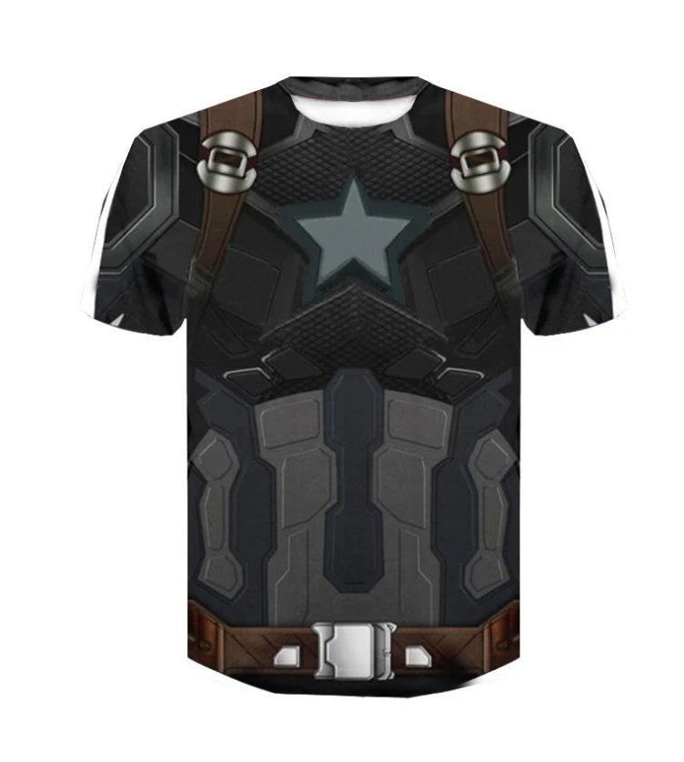 

Avengers 4Captain America 3D Printed T shirts Men Compression Shirt 2018 Comics Cosplay Short Sleeve Tops For Male Fit Cloth