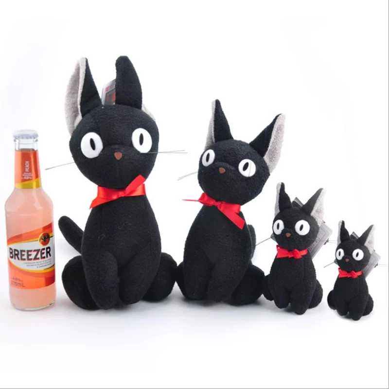 Черный кот JiJi Мягкие плюшевые игрушки мультфильм KIKI служба доставки плюшевая
