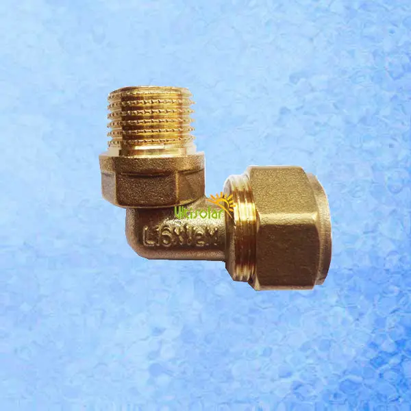 

Compression Fitting Elbow for PEX Pipe, PPR Pipe L1216 to Male 1/2" adaptor