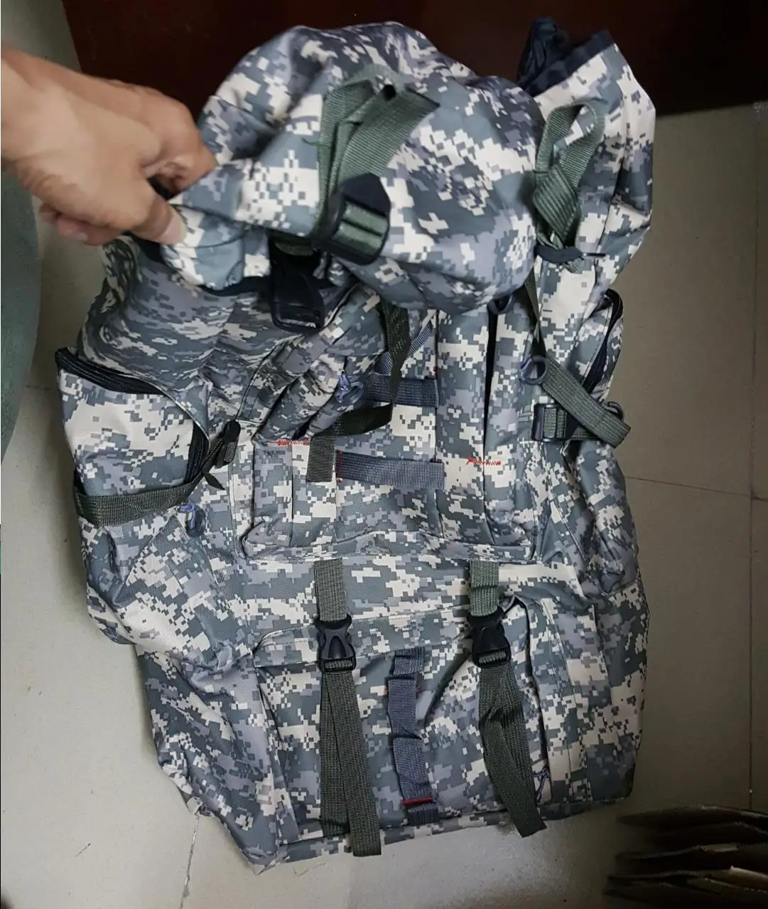 80L большой емкости тактический военный легкий водонепроницаемый 600D камуфляжный рюкзак для пешего туризма рюкзак горный армейский мешок - Цвет: air force digital