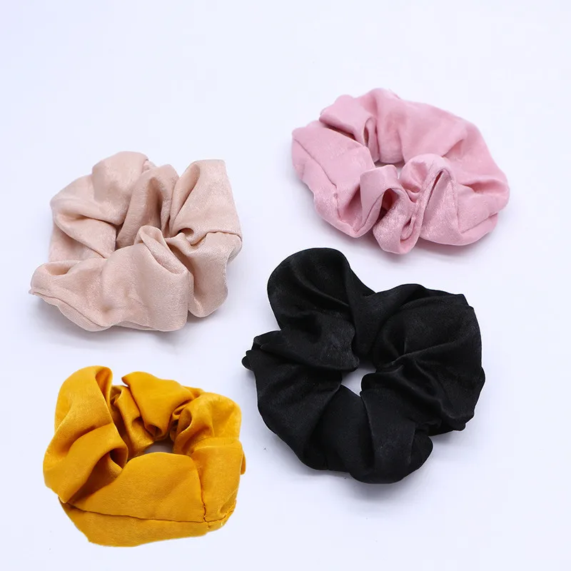 

New Solid Lady Sports Bobble Hair Scrunchies Ring Pure Color Elastic Hair Bands Dance Velvet Soft Charming Scrunchie Hairband
