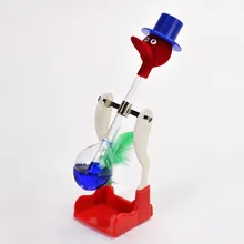 Милый счастливый Ретро стеклянная питьевая вода птица утка бобинг диппи игрушка с надписью Lucky шатающийся стакан Новинка Развивающие игрушки для детей