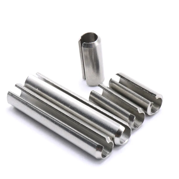 6 pcs M6 x 50mm Black Carbon Steel Spring Tension Pins Split Dowel Roll Pin 