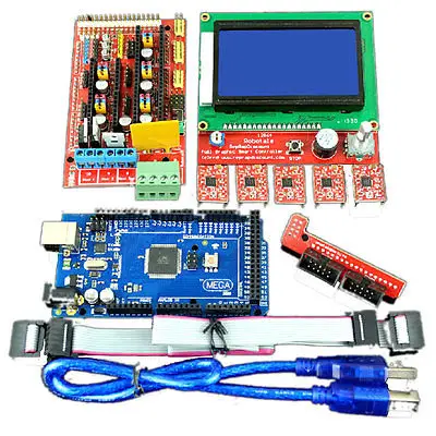 

Mega2560R3 w LCD2004 Controller w A4988 RAMPS 1.4 3D Printer Kit for Arduino