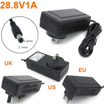 

VORED 1PCS 28.8V1A Converter Power Supply Adapter US/EU/AU Plug Charger 5.5*2.1mm Lead-acid batteries Free shipping