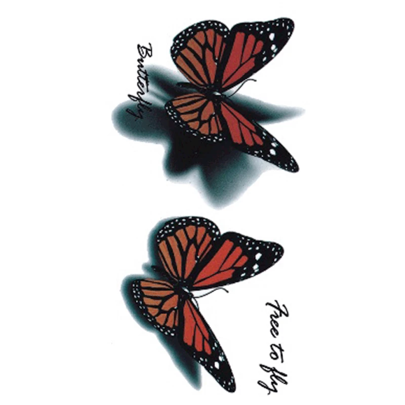 

NEW Hot Design Temporary Tattoo for Adults Waterproof Tatoo Sticker Body Art Fashion Butterfly A-030 Fake Tattoo Man Woman