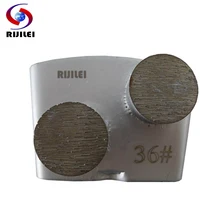 RIJILEI 30 шт./лот htc алмазная шлифовальная обувь два круглых сегментов шлифовальный блок пластина для ремонта Бетонного Пола H40