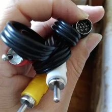 Аудио-видео av-кабель A/V RCA Соединительный шнур Адаптер для sega Saturn Genesis