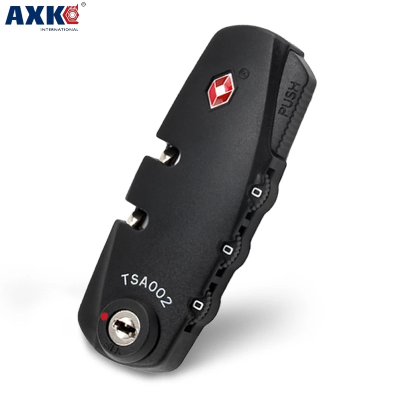

Axk 3 Digit Combination Padlock Tsa Lock Luggage Suitcase Travel Bag Code Lock Black Combination Lock 8.3*3.1cm