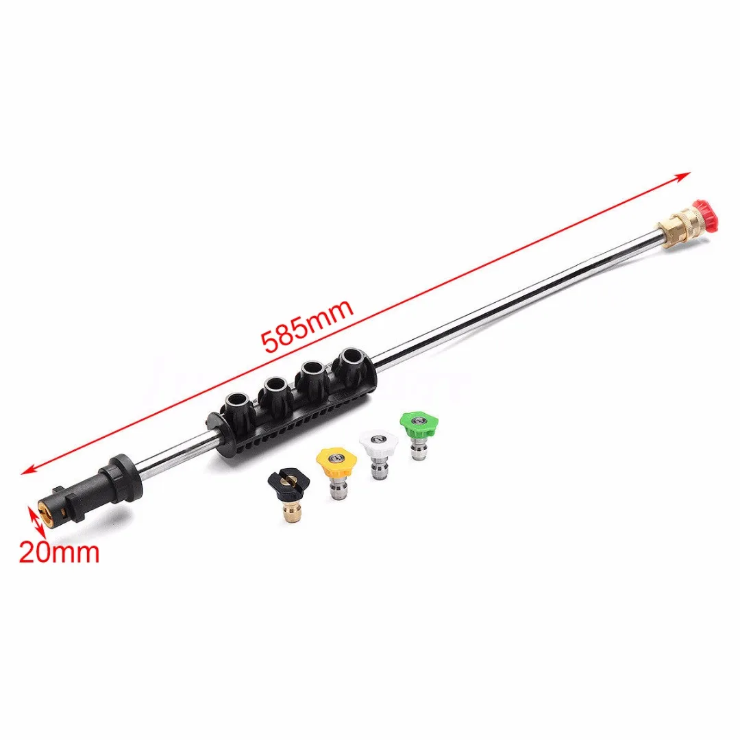 

UPGRADED Pressure Washer Jet Lance Spray Wand + 5pcs Nozzles Tips for Karcher K1-K7 Metal Jet Water Spray Lance Wand Nozzle