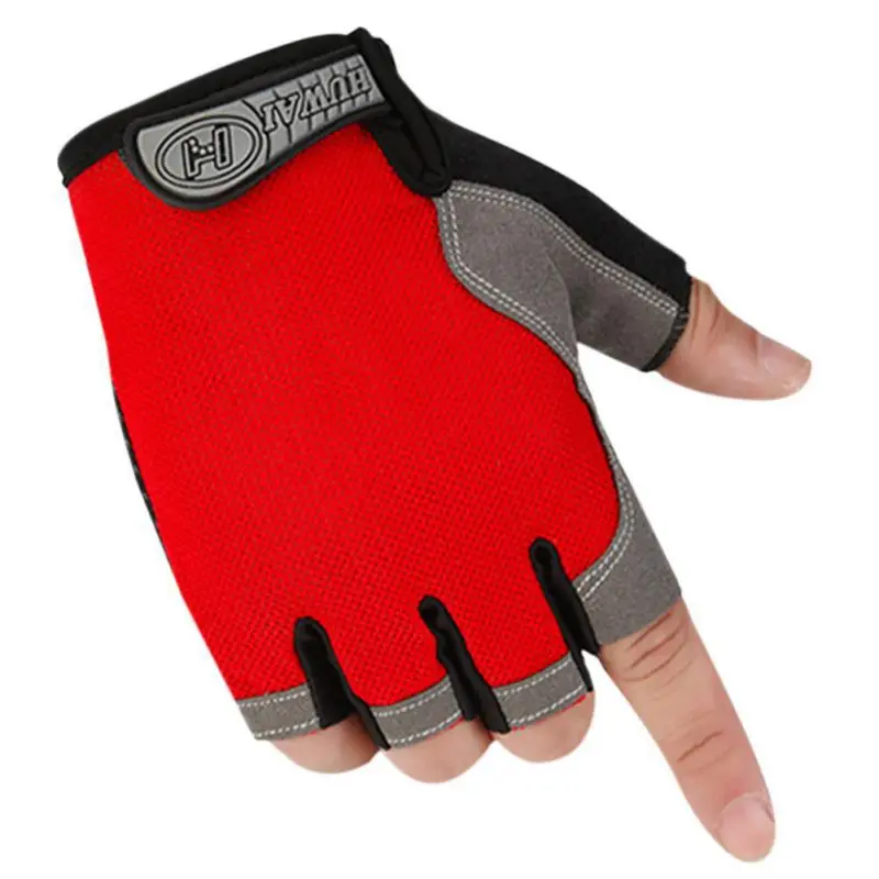 Мужские и женские уличные мотоциклетные перчатки для вождения на полпальца летние спортивные фитнес противоударный велосипед перчатки