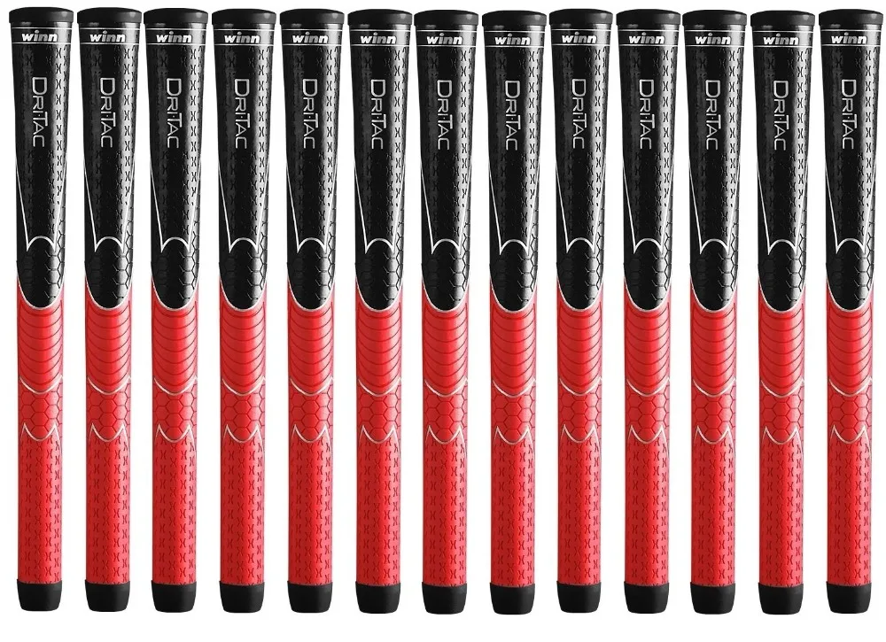 13 WINN DRITAC AVS стандартная черная/красная ручка для гольфа. 5DT-BRD Бесплатная доставка