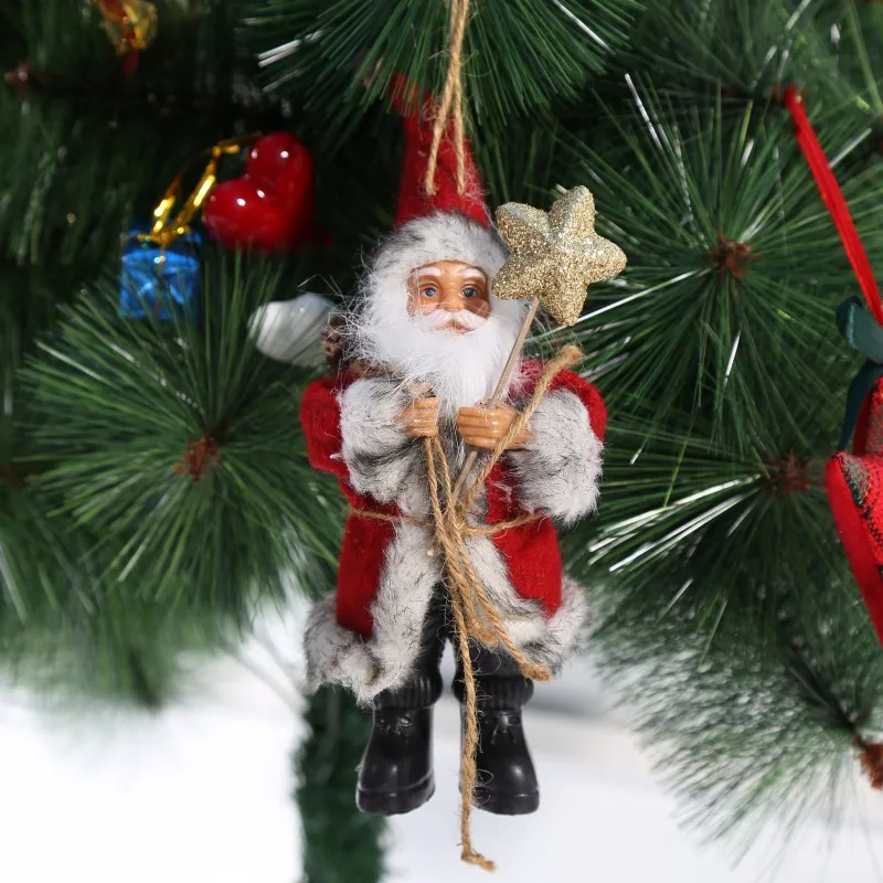 Рождество Санта Клаус кукла игрушка Рождественская елка висячие украшения Рождественские украшения для дома подарок на год горячая распродажа