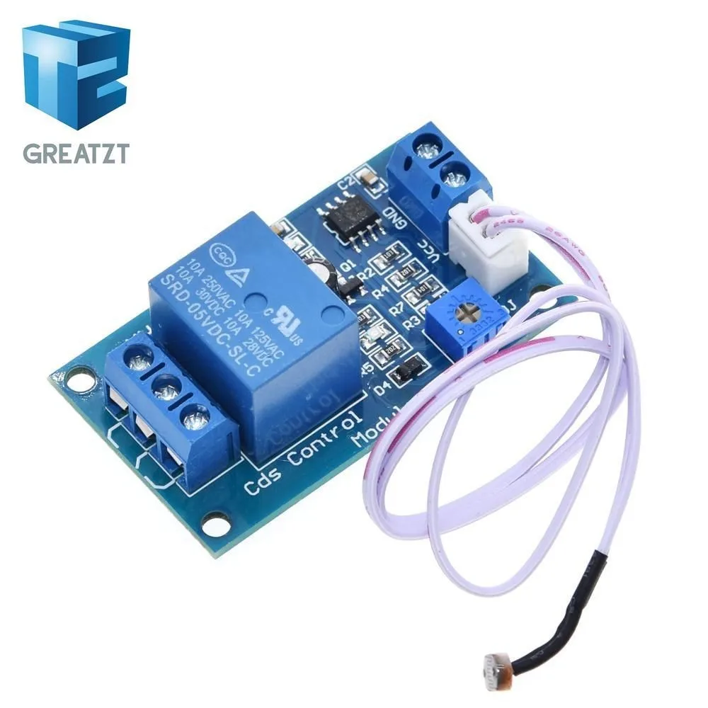 

XH-M131 DC 5V / 12V Light Control Switch Photoresistor Relay Module Detection Sensor 10A brightness Automatic Control Module