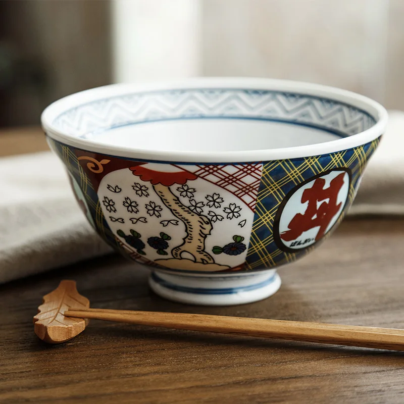 6 дюймов японский стиль чаша для риса керамические фарфоровые обеденные пиалы винтажный суп лапша держатель Контейнер домашняя посуда столовая посуда