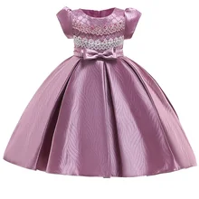 Вечернее платье для маленьких девочек с вышивкой, детские платья для девочек детей Костюмы платье принцессы вечерние свадебное платье 4, 9, 10 лет