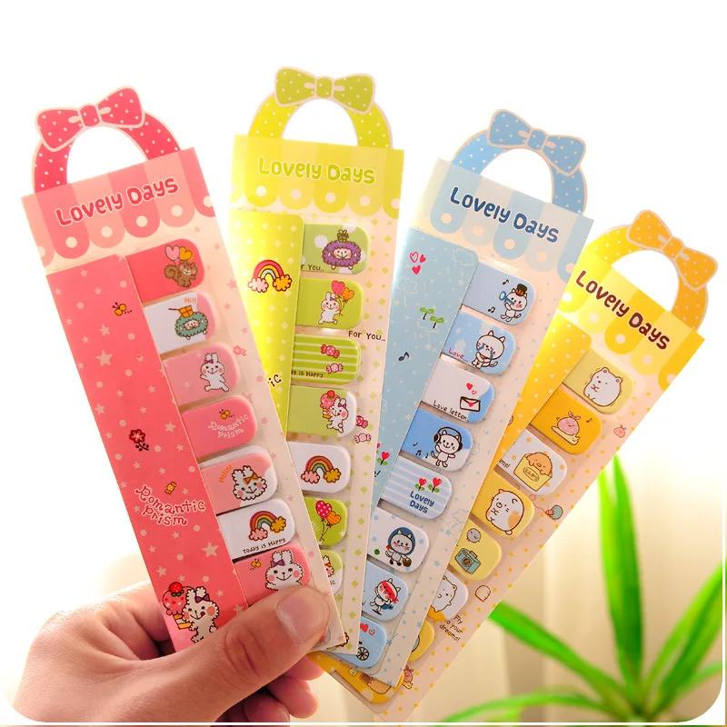 

6 pcs/Lot Cute cat stickers memo pad Sumikko gurashi Bowknot sticky note post it stationery office planner School supplies FM530